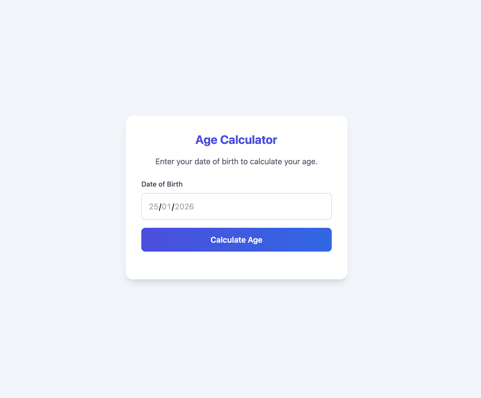 Age Calculator